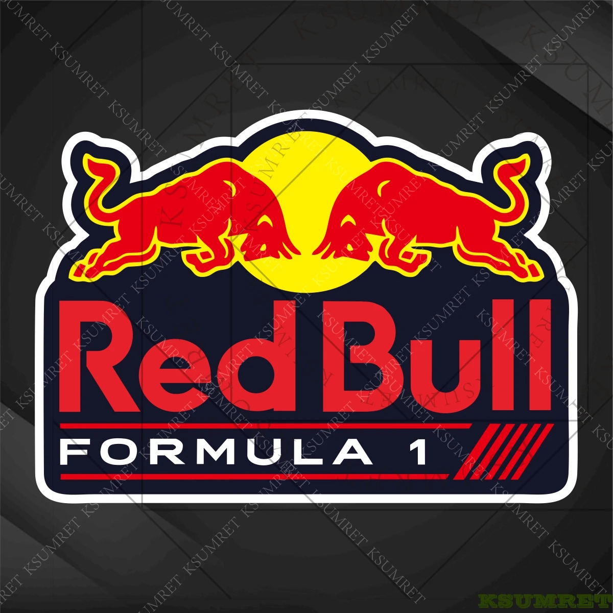 

Наклейки для мотоцикла Red Bull FORMULA 1, комплект гоночных наклеек F1 на бак