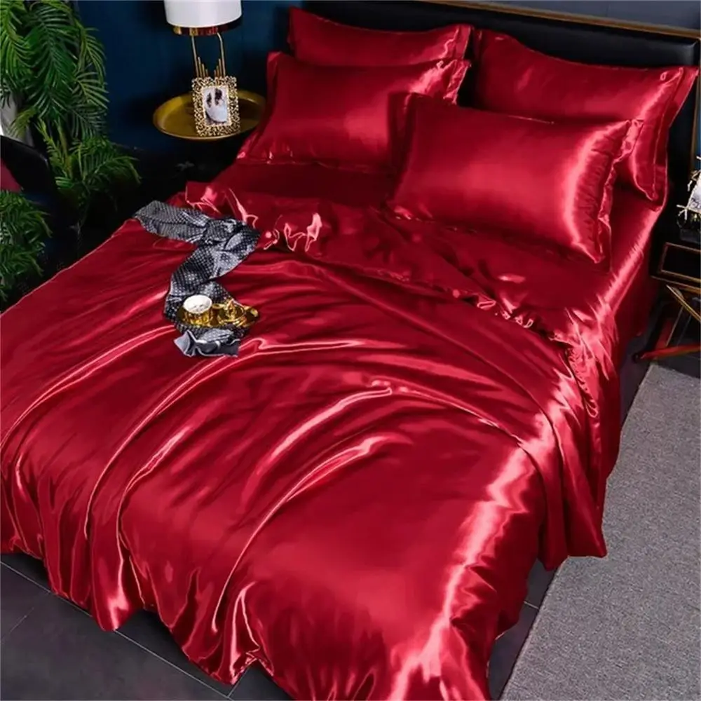 Silk Bed Sheets Set…
