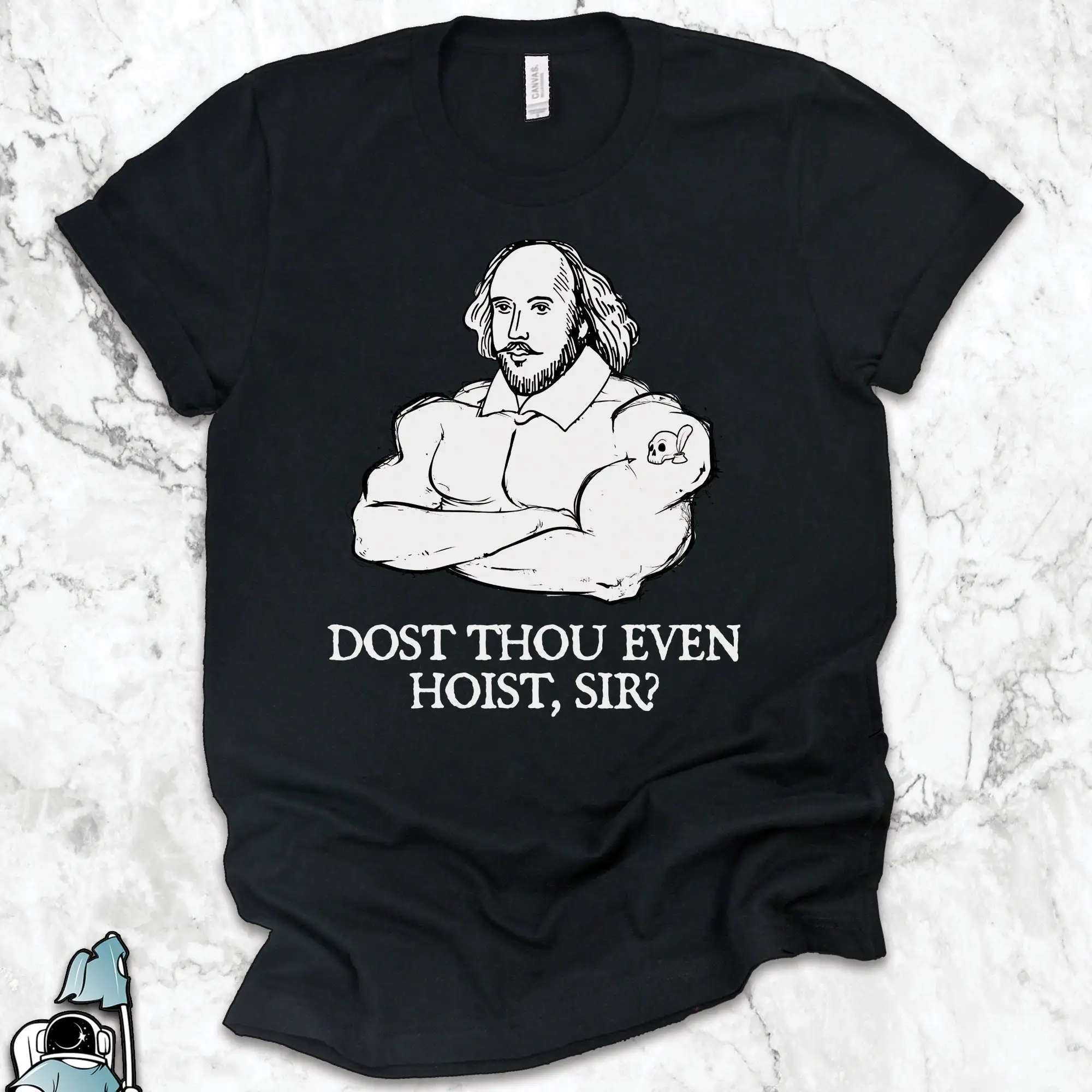 Gym T Shirt s Shakespeare Weightlifting Dost Thou Even Hoist Sir Fitness Trainer and Workout