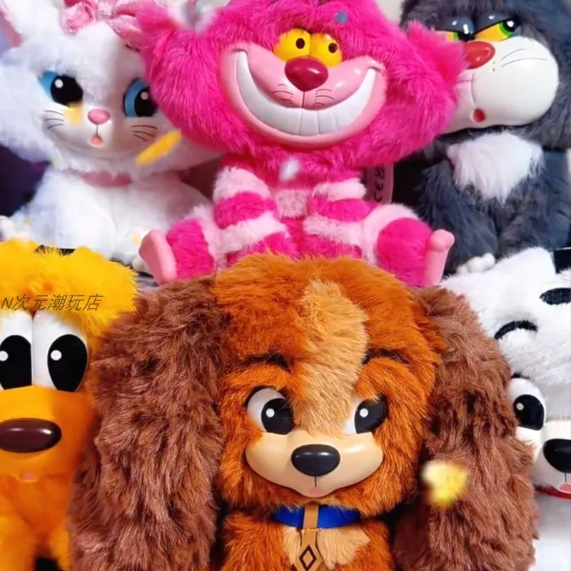 52toys Disney Cats Dogs Friends Series Blind Box Plush Pendant Collectible Figure Bag Charm Ornament Cute Pet Toy Surprise Gift