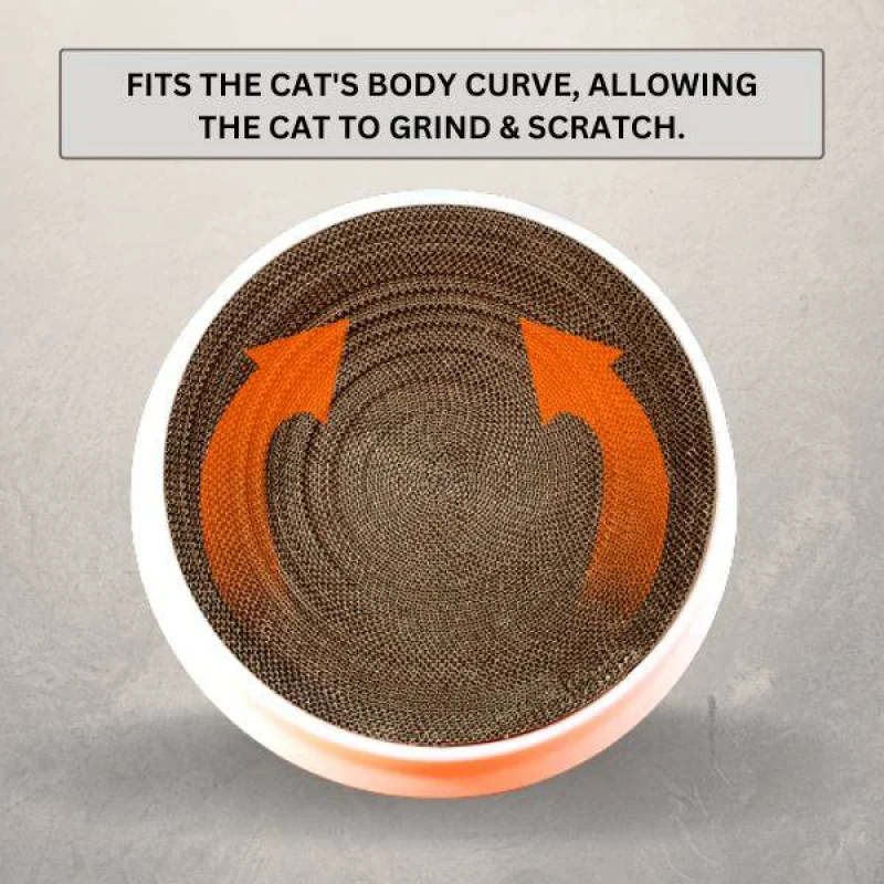 Cat Scratching Board Protect Furniture Grinding Claw Toys Circular Corrugated Paper Wear-Resistant Cat Nest Cat Supplies Cat Bed