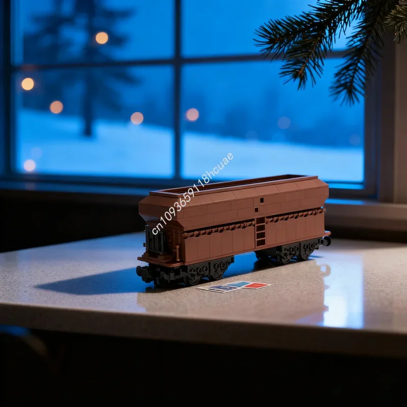 

455 шт. MOC рудный бункер Fals City поездная модель строительные блоки рождественские подарки строительные игрушки «сделай сам» креативный кирпич на день рождения