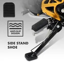 Soporte extensión de pie universal para motocicleta lateral