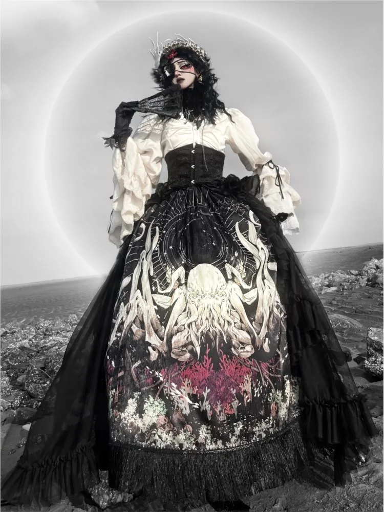 New Gothic dark plus-size dress
