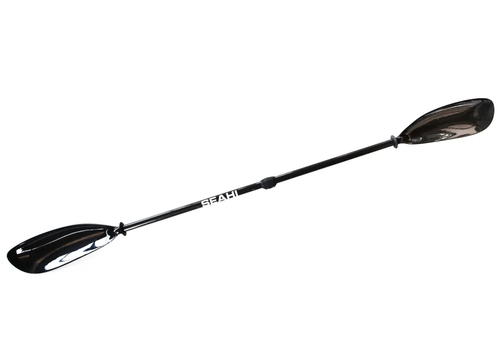2 Sections 100% Carbon Fiber 3K Plain Glossy Kayak Paddle Full Carbon Fiber Blade Shaft Rowing Oar Detachable 2100~2200MM