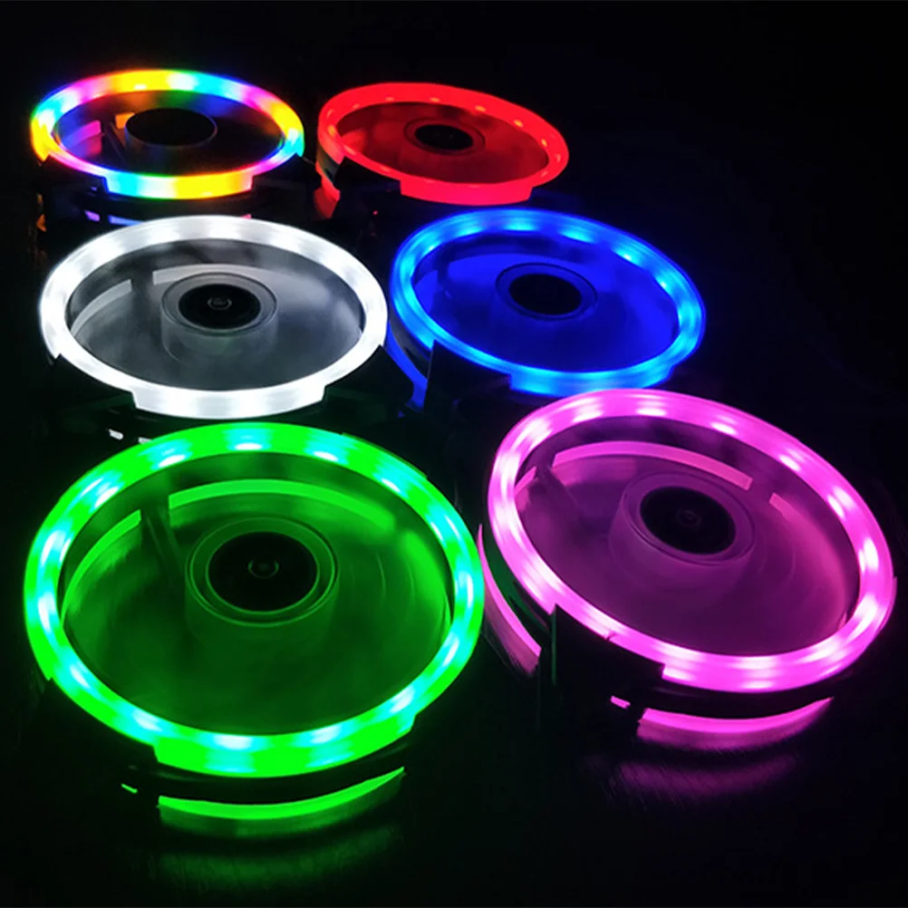 

1pc 12Cm Rgb Fan Long Lasting Low Noise Pc Computer Fan For Desktop Case Cpu Cooling Cooler Creative Design Computer Accessories