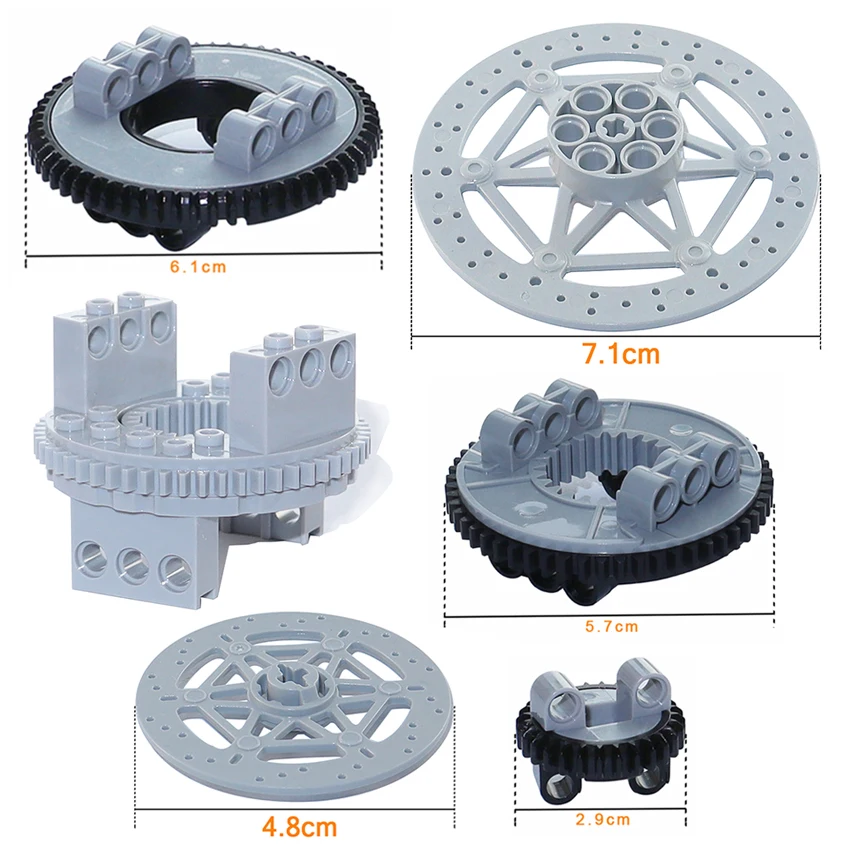 

Technical Building Block Turntable 28 56 60 Tooth 99009 99010 48168 48452 18938 18939 Bricks Car MOC Parts 2855 2856 71711 65416