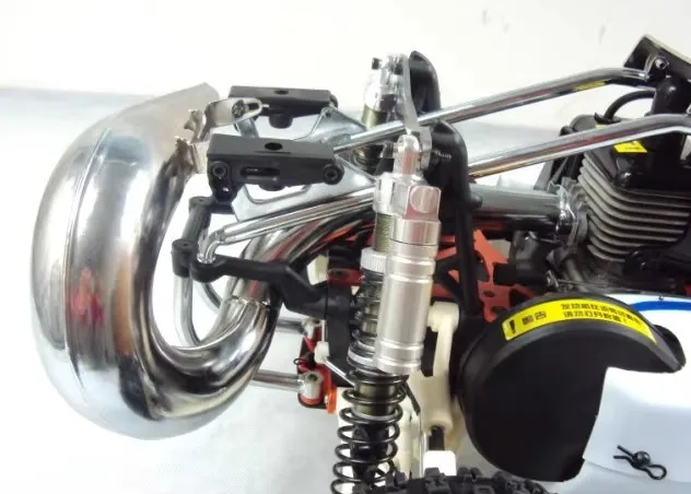 Power boost uitlaatpijp Geforceerde resonantie uitlaatpijp voor 1/5 ROFUN KM HPI BAJA 5B 5T 5SC