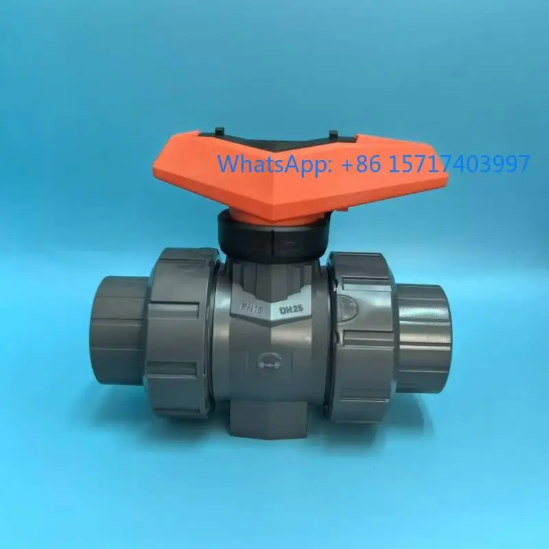 

UPVC American standard SCH80 546 type, flexible ball valve, with NPT teeth, imported industrial manual valve