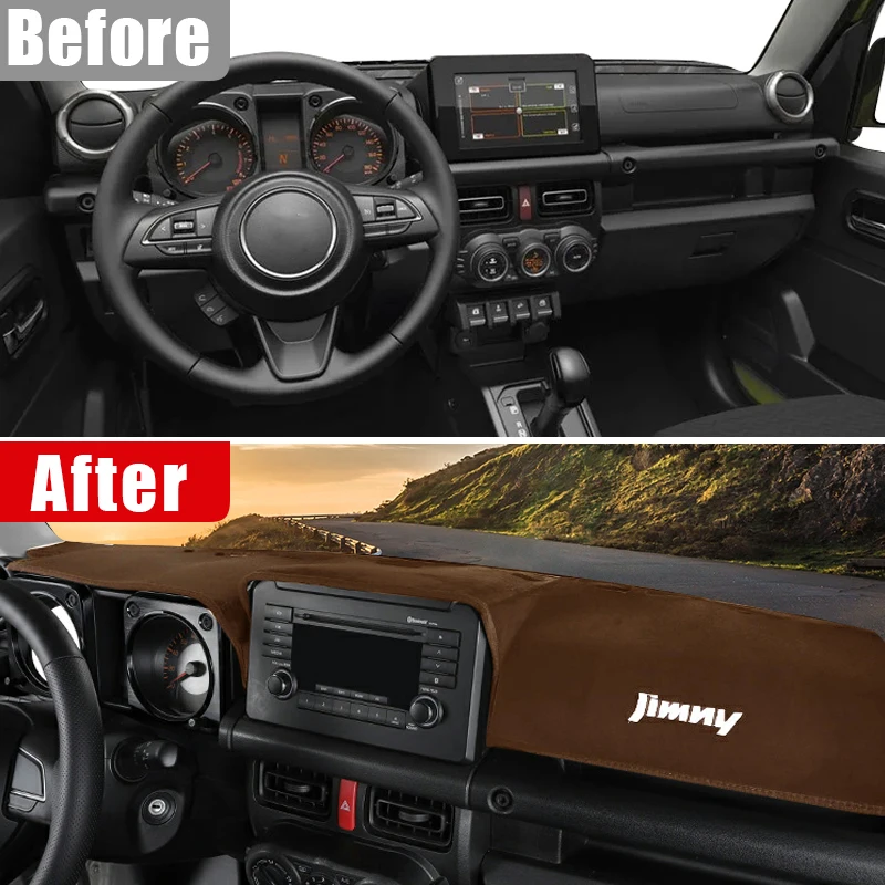 For Suzuki Jimny JB64 JB74 2019 2020 2021 2022 2023 Car Dashboard Cover Sun Shade Mats Avoid Light Pads Instrument Panel Carpets