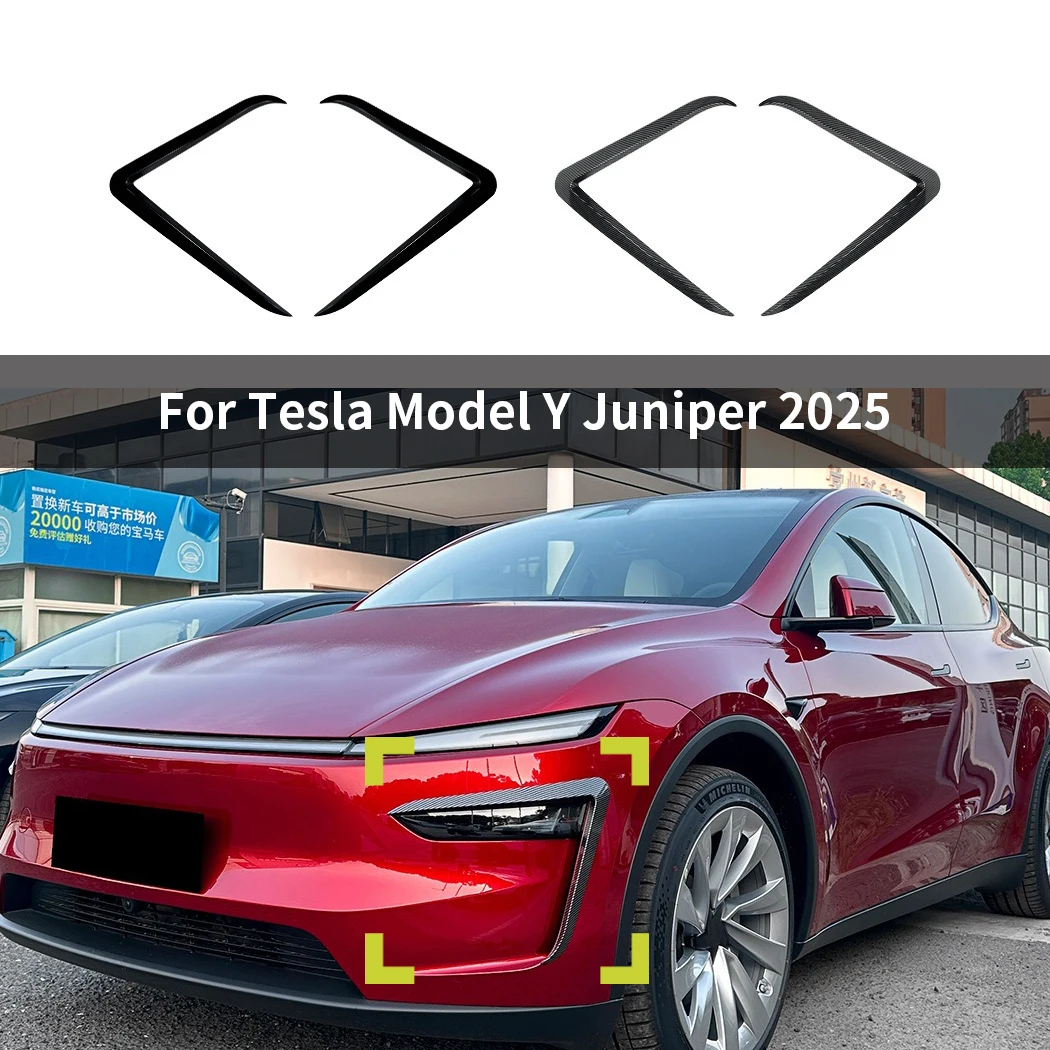 

Front Side Rear Bumper Cover Wind Knife ABS Fog Lamp Trim Blade Trim Light For Tesla Model Y Renewal 2024-2025 Car Accessories
