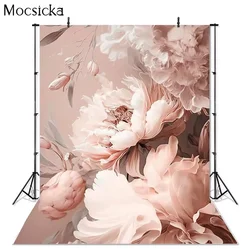 Art Floral Abstract Backdrop Hand Painting Adult Portrait Photo Background Wedding Birthday Photography Props Decorations Studio