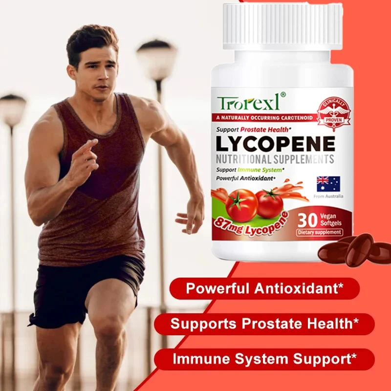 Lycopene Capsule for Men Prostate, Prostate and Heart Health Support Enhance Immunity, Urinary Tract Health, Prostatitis