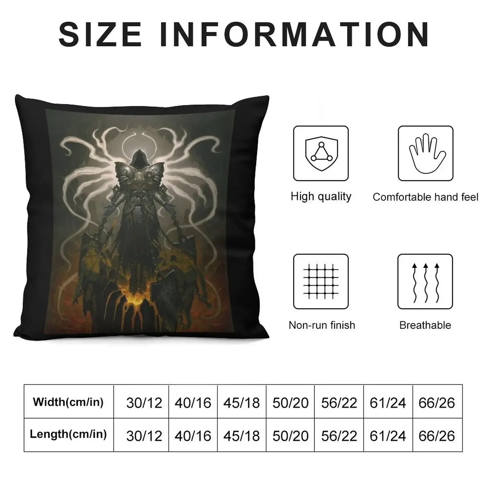 Diablo 4 Throw Pillow christmas cushions covers Cushion Cover Set pillow