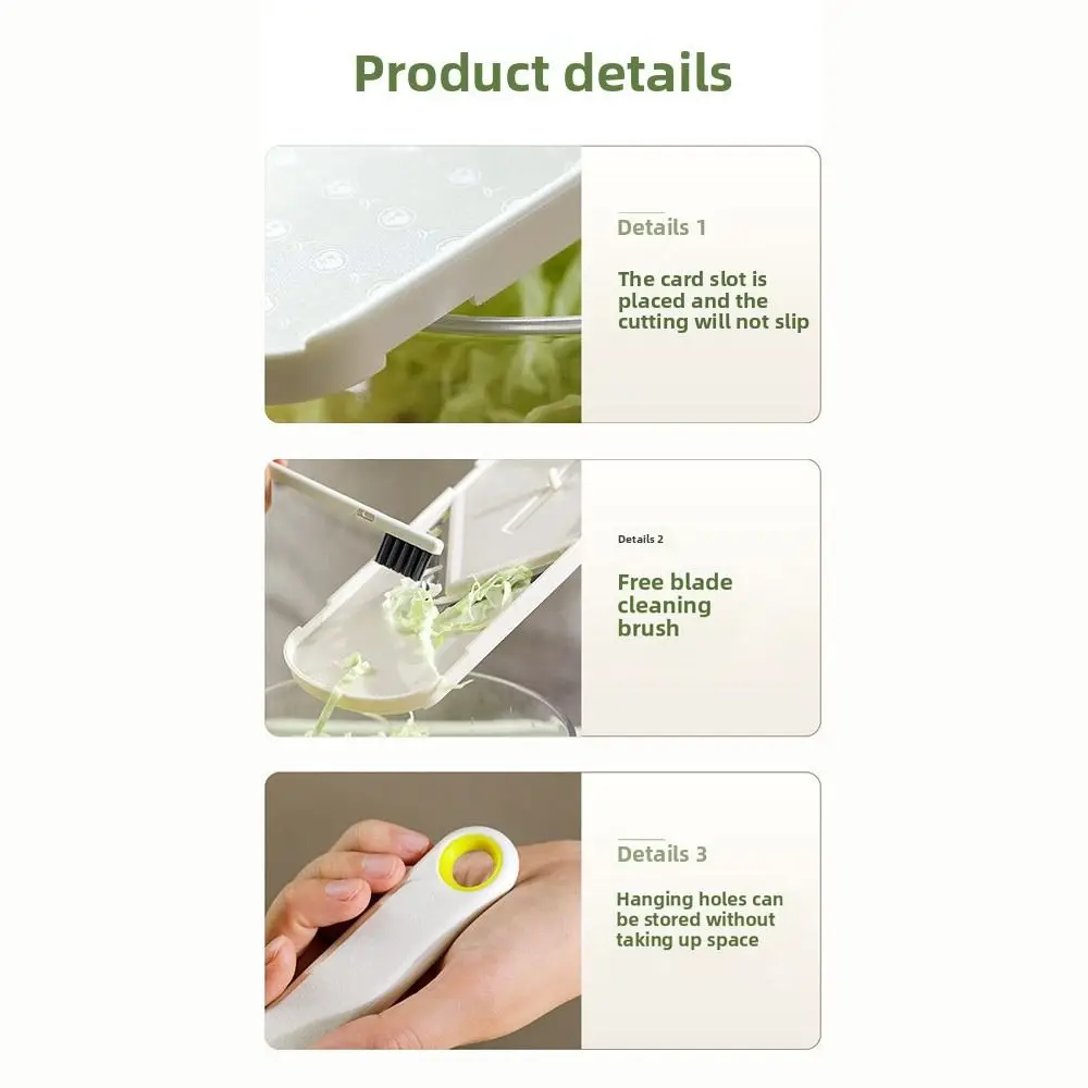 

Durable Effortless Cabbage Grater Saving Time Smooth Cabbage Shredded Multi-Functional Uniform Cucumber Peeler Kitchen Gadget