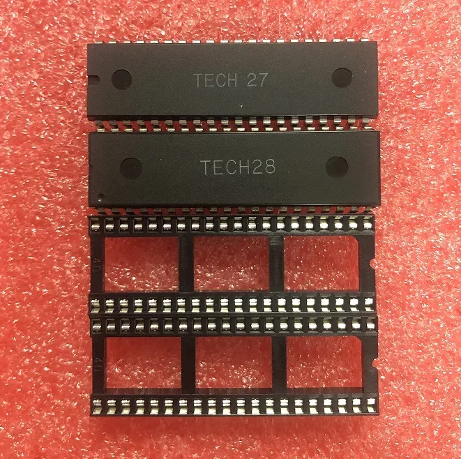 

1pcs/lot TECH 28 TECH 27 TECH28 TECH27 DIP40 for FC Game Console Processor Chip CPU PPU Dual System