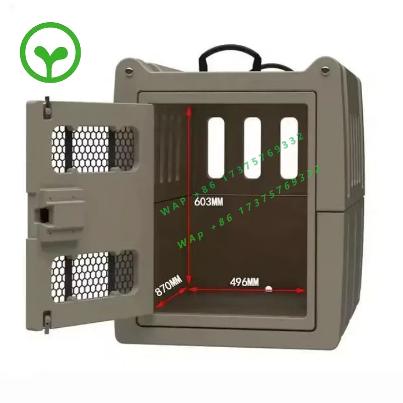 【specialized】Polyethylene Plastic Large Dog Cages Durable Roto Molded Kennel PE Cage Outdoor Rotomolding Dogs Kennel