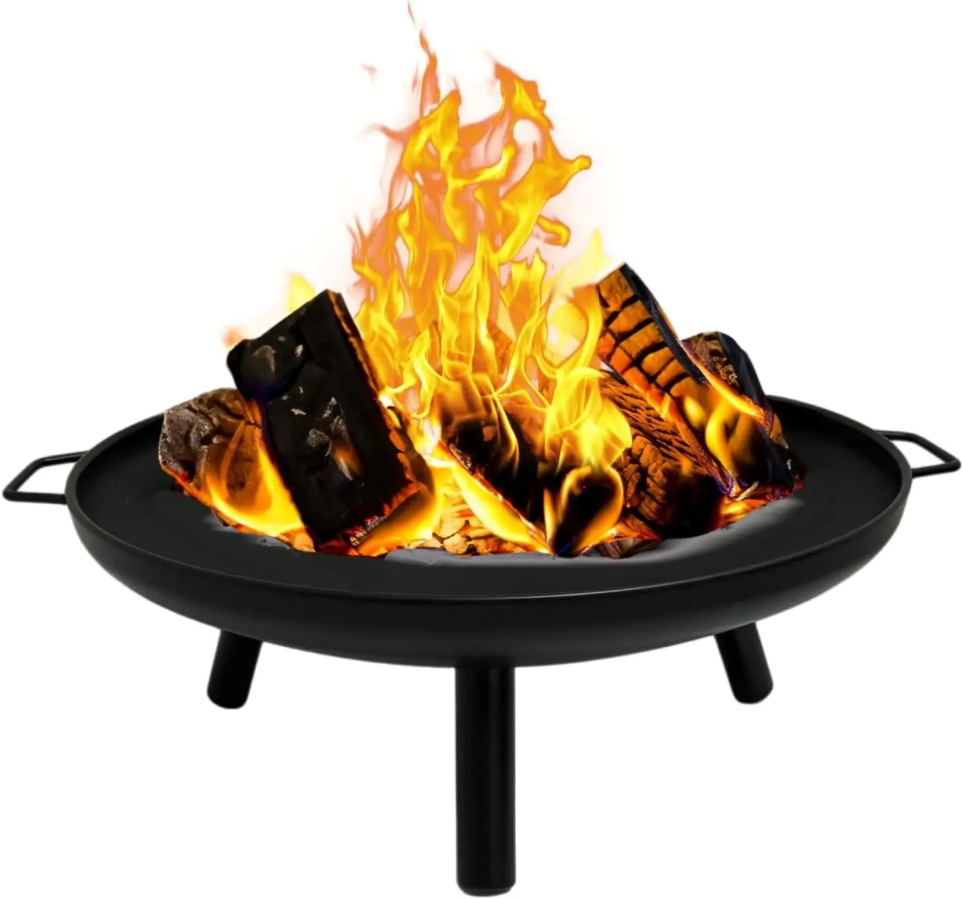 

GasOne 23 in Outdoor– Wood Burning Fire Pit – Durable Alloy Steel Fire Pits for Outside – Small Fire Pit for Backyard, Porch, De