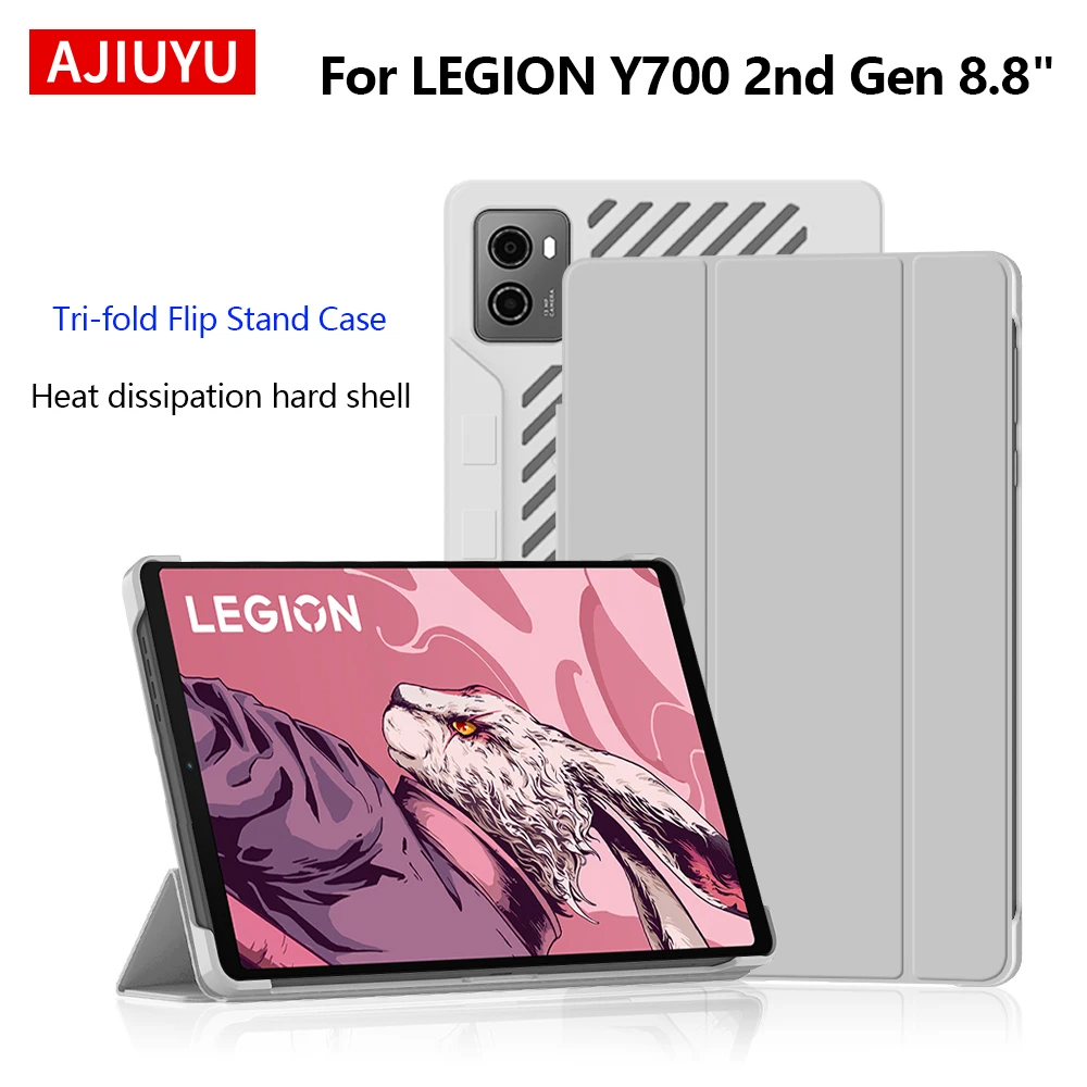 �y�Z�[�����z���m�{ LEGION Y700 ��2���� 8.8�C���` 2023 TB320FC �Q�[���^�u���b�g�p�P�[�X �O�܂�t���b�v�X�^���h�J�o�[ ���M�V�F��