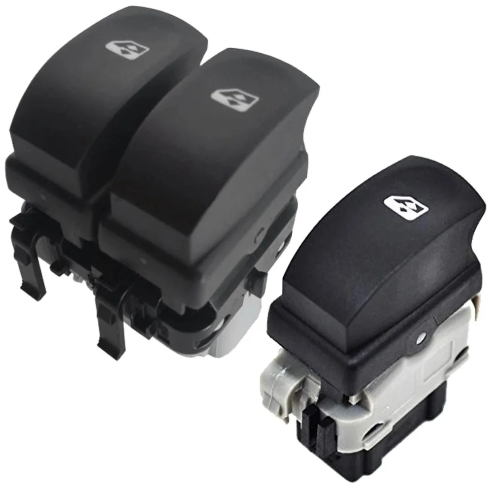 Power Window Switch Window Lifter Switch Car Window Repair 6-pin Connection Driver And Passenger Side For Clio 3 BLACK