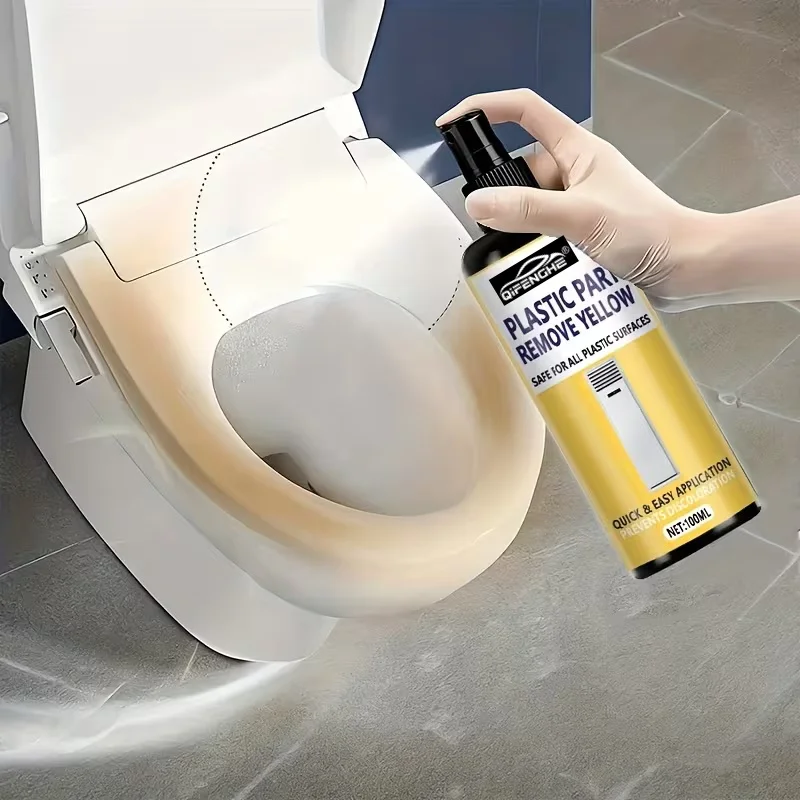 

100ml Plastic Yellowing Remover Spray by QIFENGHE - Restores Brightness & Prevents Discoloration