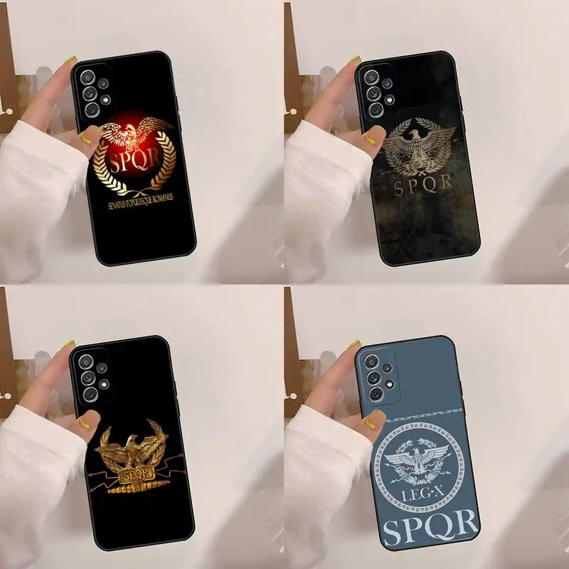 SPQR Roman Empire Legion Phone Case For Samsung A20 A22 A21S A01 A02 A6 A7 A8 A9 2018 A10 A11 A12 S E STAR CORE 4G Funda Shell