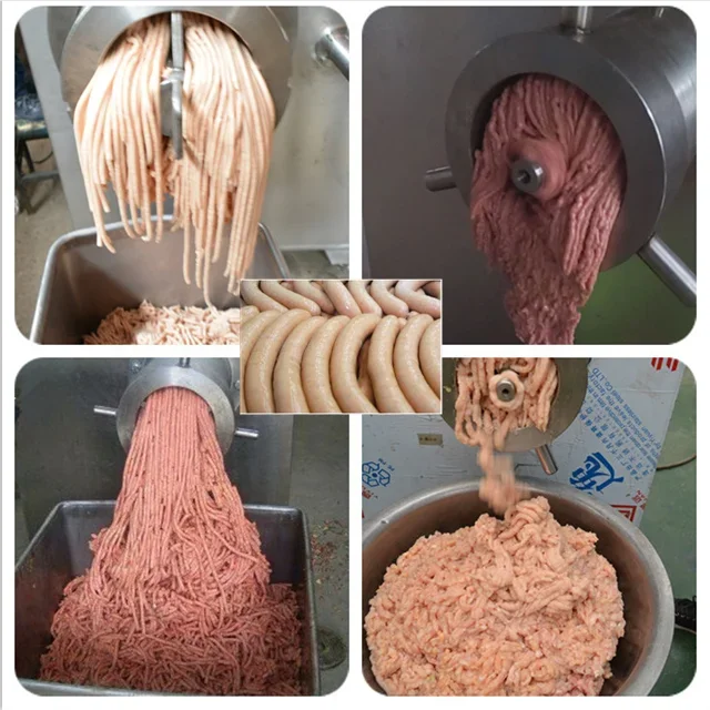 Frozen fresh meat fish grinder mincer beef meat crushing grinder machine Commercial electric meat grinder