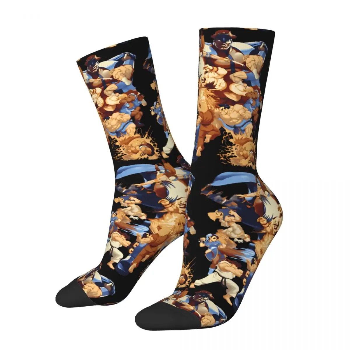 Unisex Männer Socken Kampfspiel Vega Strümpfe Herbst Vintage Qualität Socken Design Klettern Anti-Rutsch-Socken