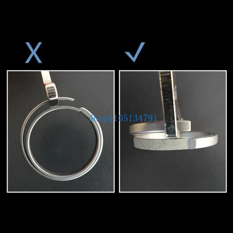 98km Rings Flat Split Keychain Bulk Heavy Duty Strong Keyring Metal Dog Rings