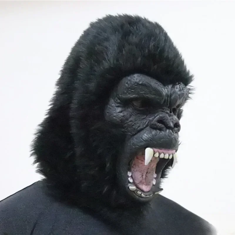 Monster King Kong Latex Masks Gorilla Cosplay Mask Halloween Head Cover Carnival Headgear Easter Costume Party Props Gift