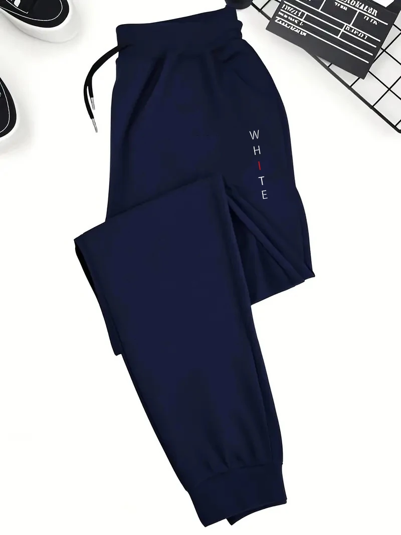 

Cotton Sweatpants Men's Versatile Loose Elastic Straight Leg Casual Sports Trousers with Zipper kets Faionable Urba
