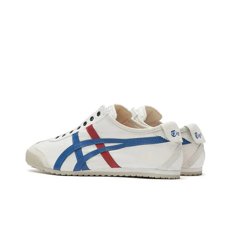 Onitsuka Tiger MEXICO 66 Slip-on Homens e Mulheres Sapatos de Skate Corte Baixo Tecido Ao Ar Livre Couro Sintético D3K0N-0143