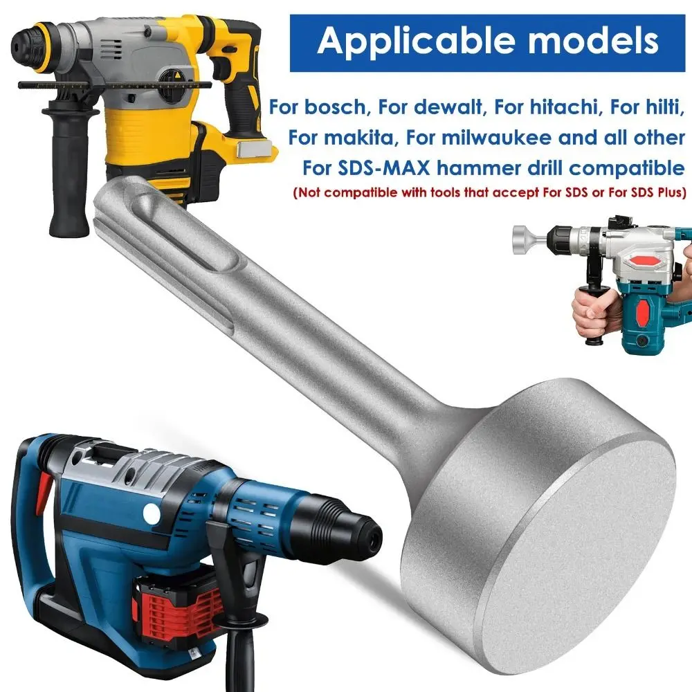 

1set Ground Rod Driver 85mm Heavy Duty Steel Drill Bit Driver Wear Resistant Wide Compatibility Ground Rod Bits Socket For Rotar