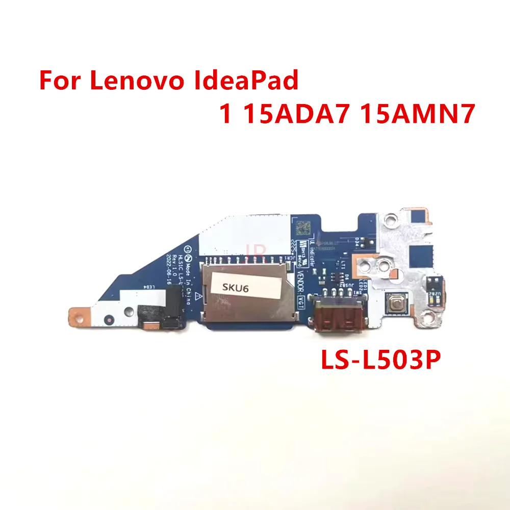 

Оригинальный LS-L503P для Lenovo IdeaPad 1 15ADA7 15AMN7, переключатель питания USB на плате, маленькая плата, 100% тест, ОК