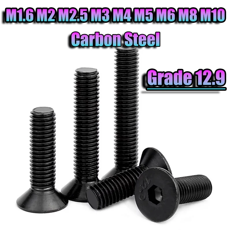 

DIN7991 Carbon Steel Hex Socket Countersunk Head Machine Screw M1.6 To M10 Flat Head Allen Fastener