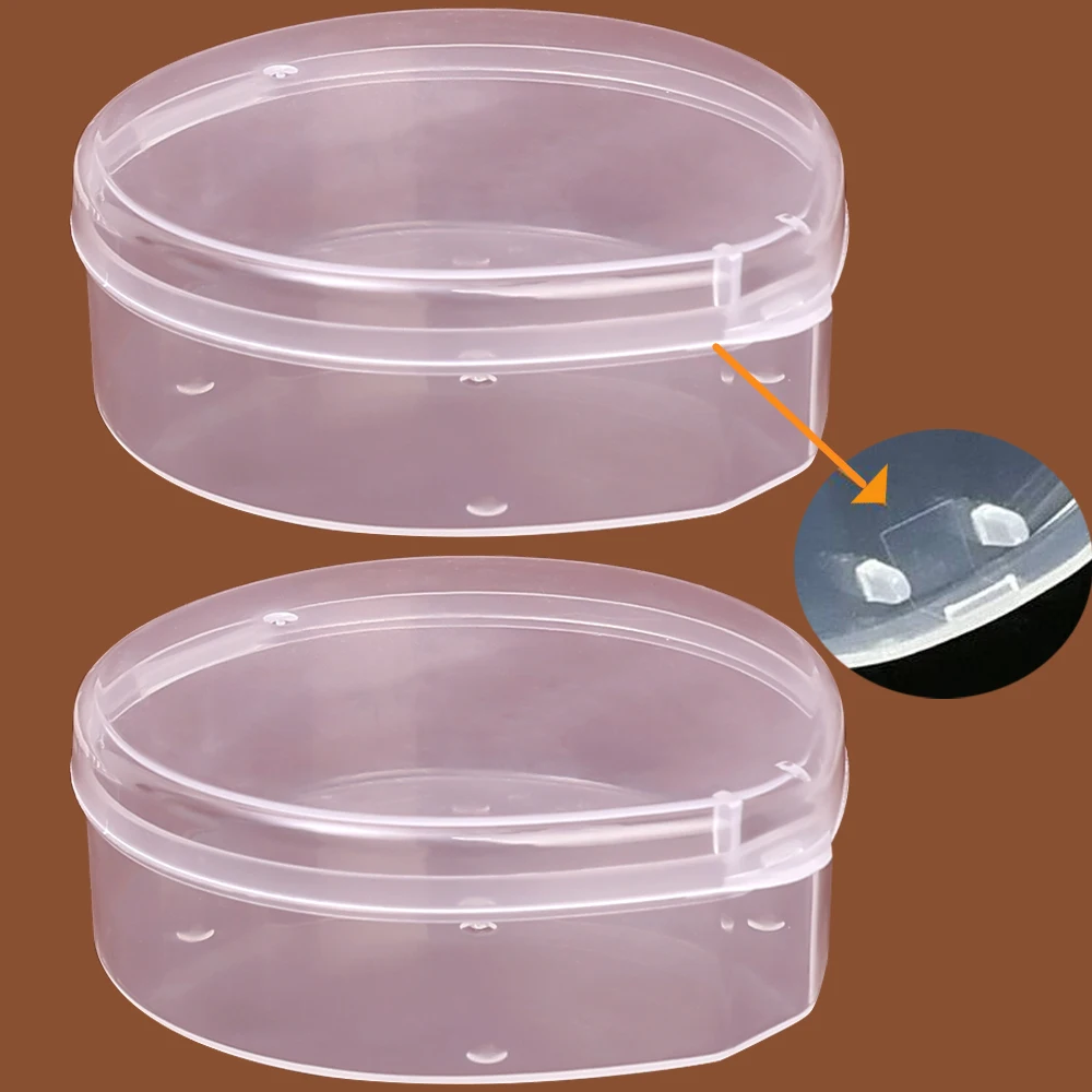 Transparent Powder Puff Beauty Egg Storage Box Safe PP Material Multifunctional Cosmetic Storage Box Waterproof Dustproof Box