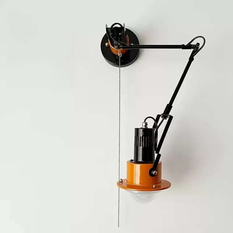 Everbright Store High Wall Light with Pull Switch, Multi-Angle, Medieval, Nordic Vintage Bauhaus Spotlights