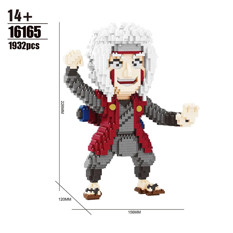 5 Styles Naruto Series Kakashi Naruto Sasuke Microparticle Building BlocksCreative Puzzle Assembling ToysPuzzle Anime Model Toys