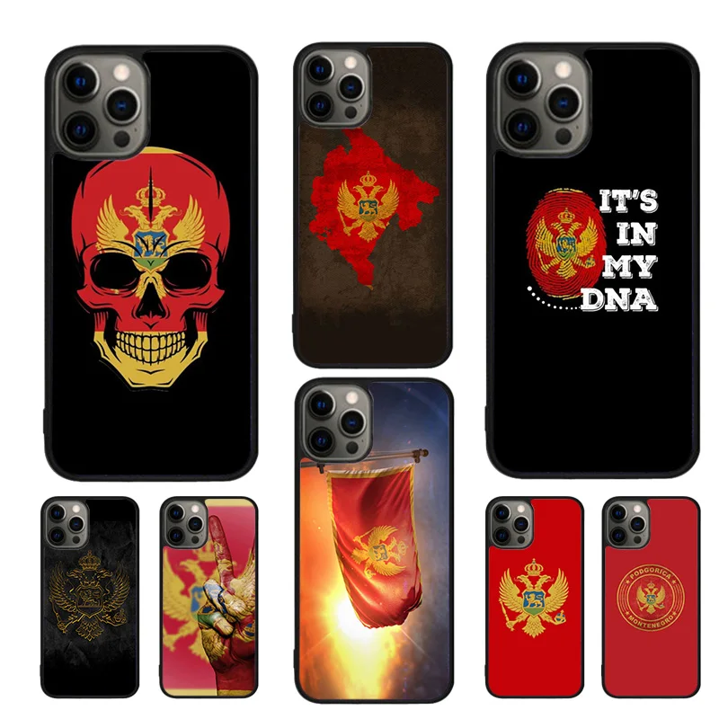 Montenegro Flag Phone Case For iPhone 16 15 14 11 12 13 mini Pro  XR XS MAX Plus coque Cover Shell