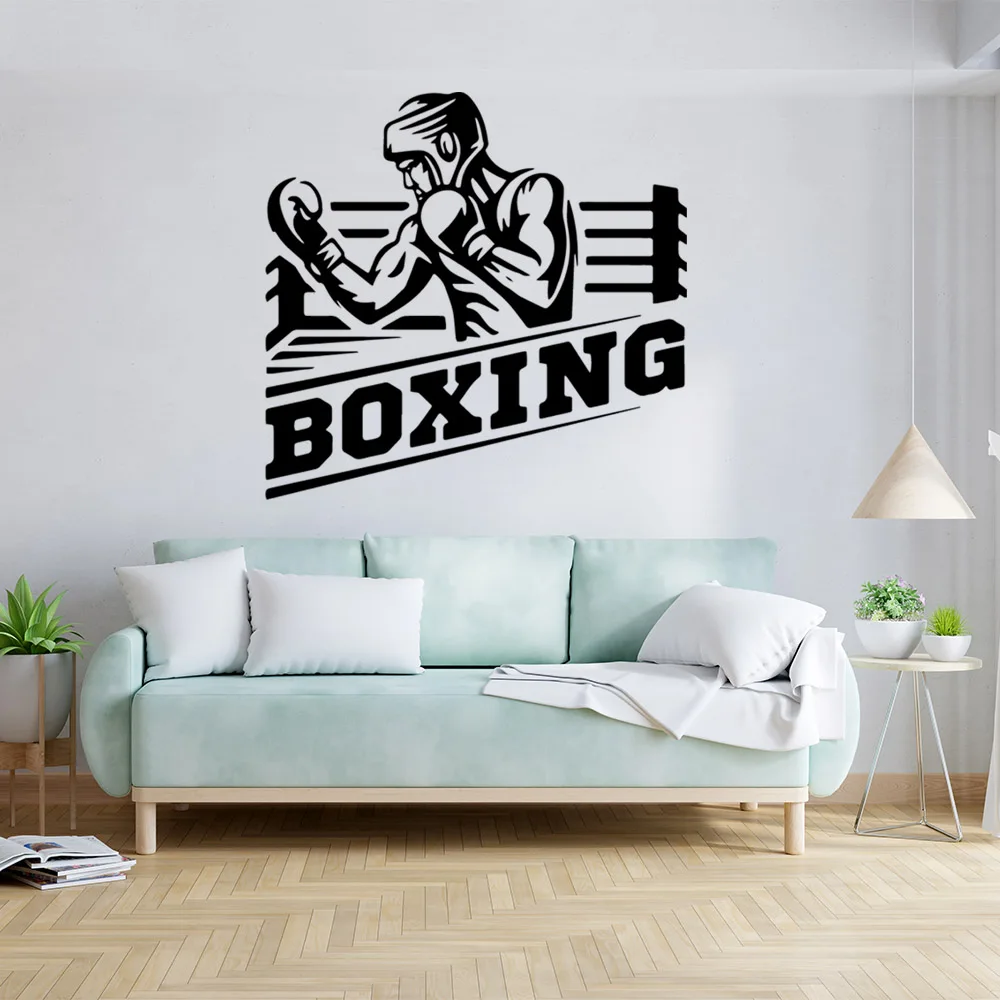 Boxing Wall Sticker Self Adhesive Vinyl Waterproof Wall Art Decal For Kids Room Living Room Home Decor Vinyl Art Decal