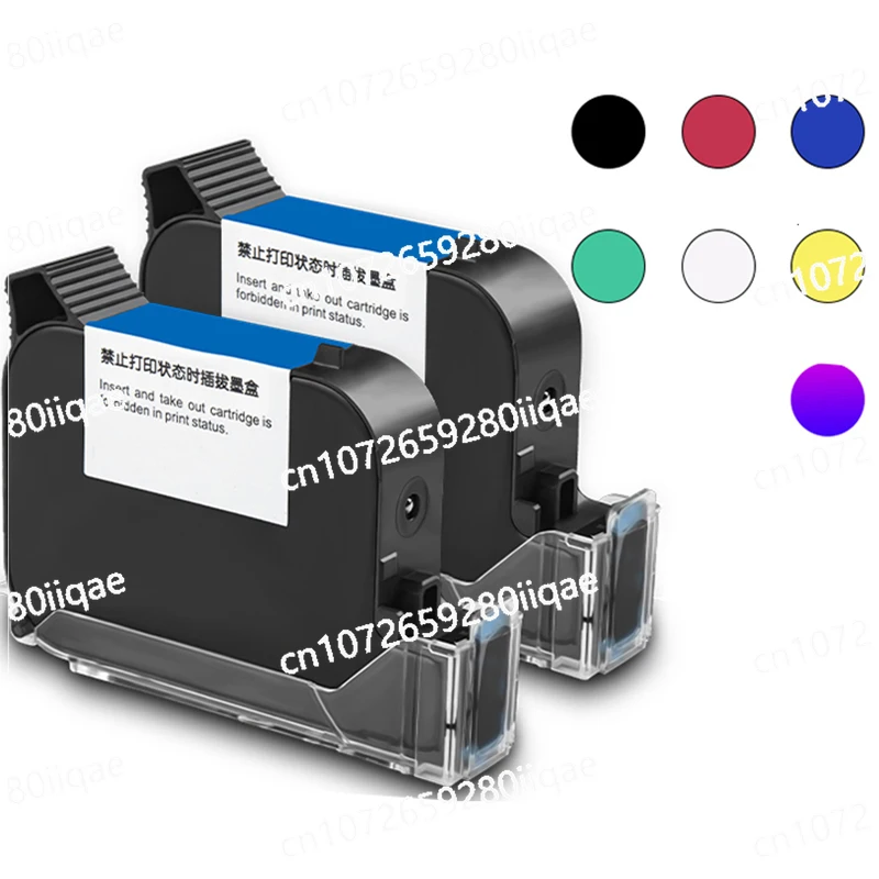 1-Inch 25.4mm Solvent Color Cartridge 2.5 Inkjet Cartridge for TIJ Printers