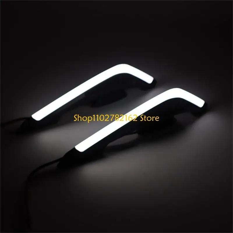 

547B 2pcs LED Winglets Spoiler Wing Body Trim Sticker Fairing Air Deflectors For Motorcycle Enthusiasts, Night Riding Safety