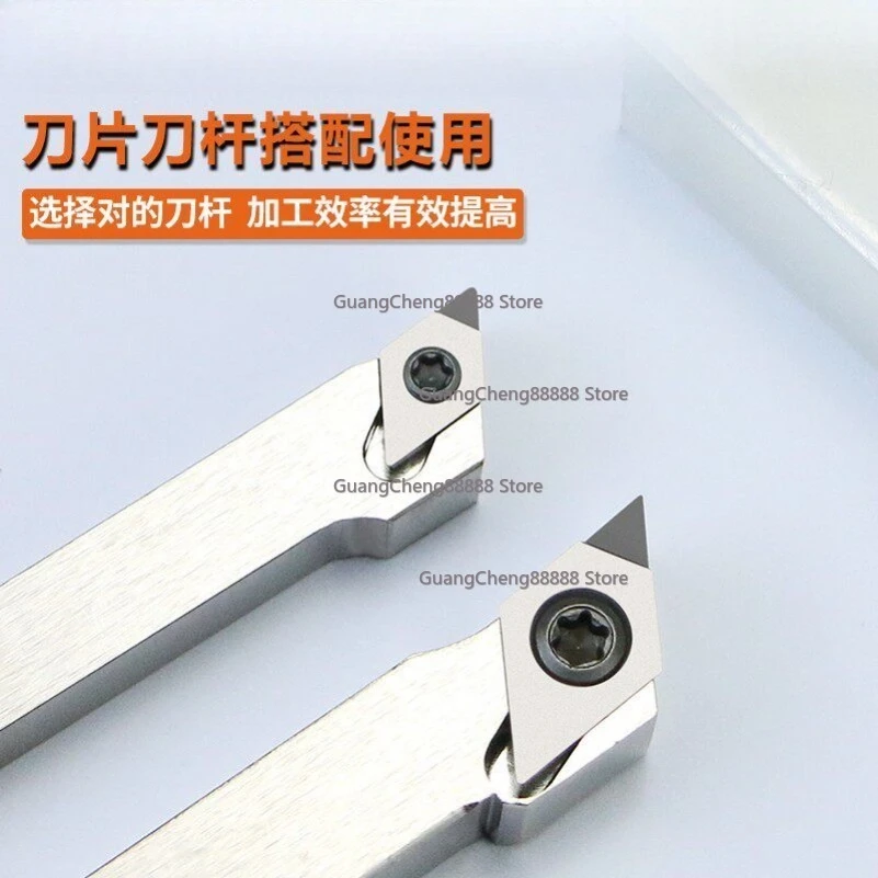 55 Degree PCD Diamond Blade Numerical Control Mirror Turning Tool Ultra Bright Copper Aluminum Excellent Force Rubber Blade