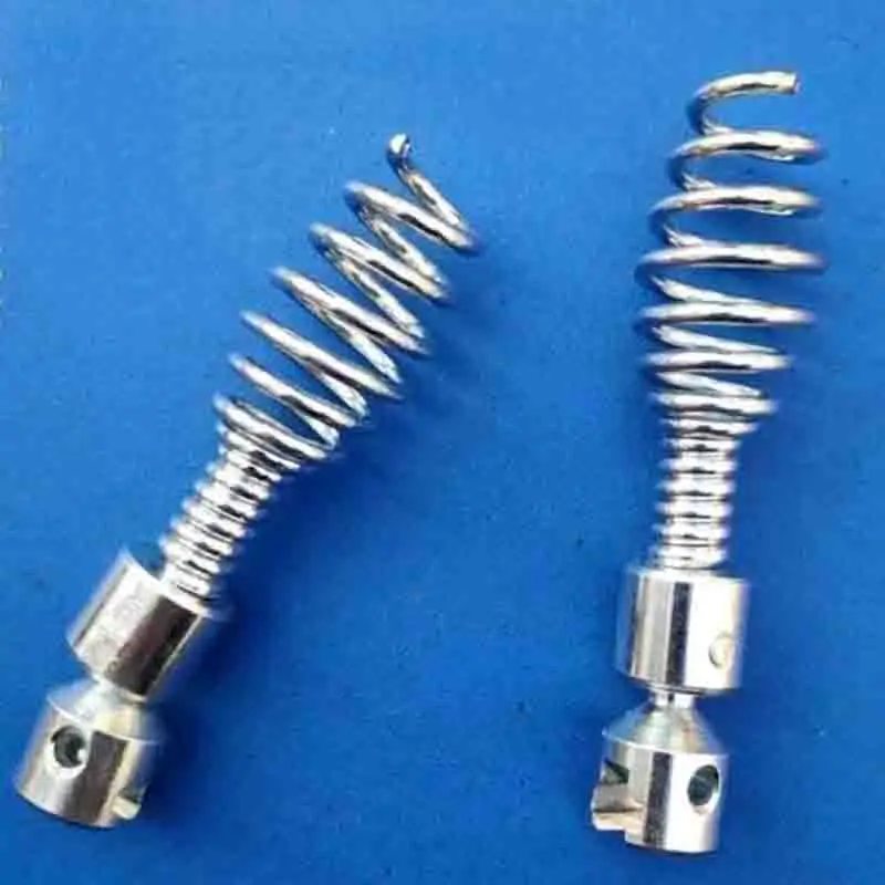 16mm Pipe Dredging Spring Fitting Multidirectional Universal Tool Head Steel Wire Dredging Mechanical Electrical Drill Connector