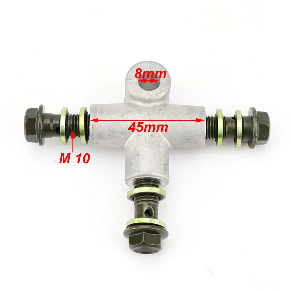 油圧ブレーキホース,10mm,接続パイプ,T接続,コネクター,オートバイ用3ウェイアダプター,ピットバイク,モーターサイクル,シート,ブレーキシステム用