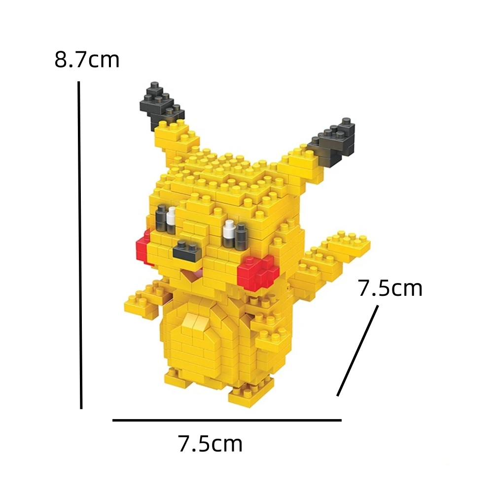 Pokemon Mikro-Bausteine Marowak Jigglypuff Gengar Mudkip Piplup Raichu Gyarados Pikachu Mini-Figuren – Detail 4