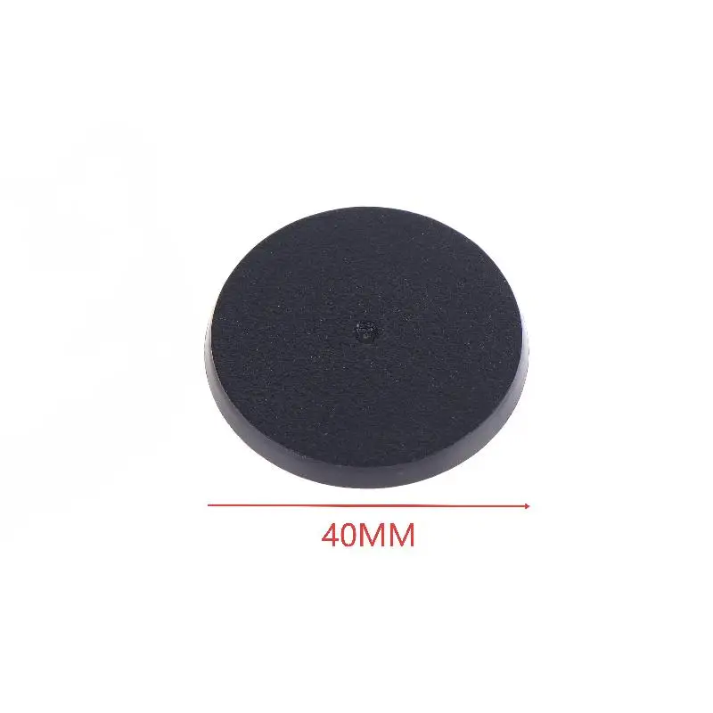 20Pcs 40mm Round Wargame Miniature Base Black Plastic Stable Flat Figure Stand For Tabletop Wargaming Model Hobby DIY Paintin