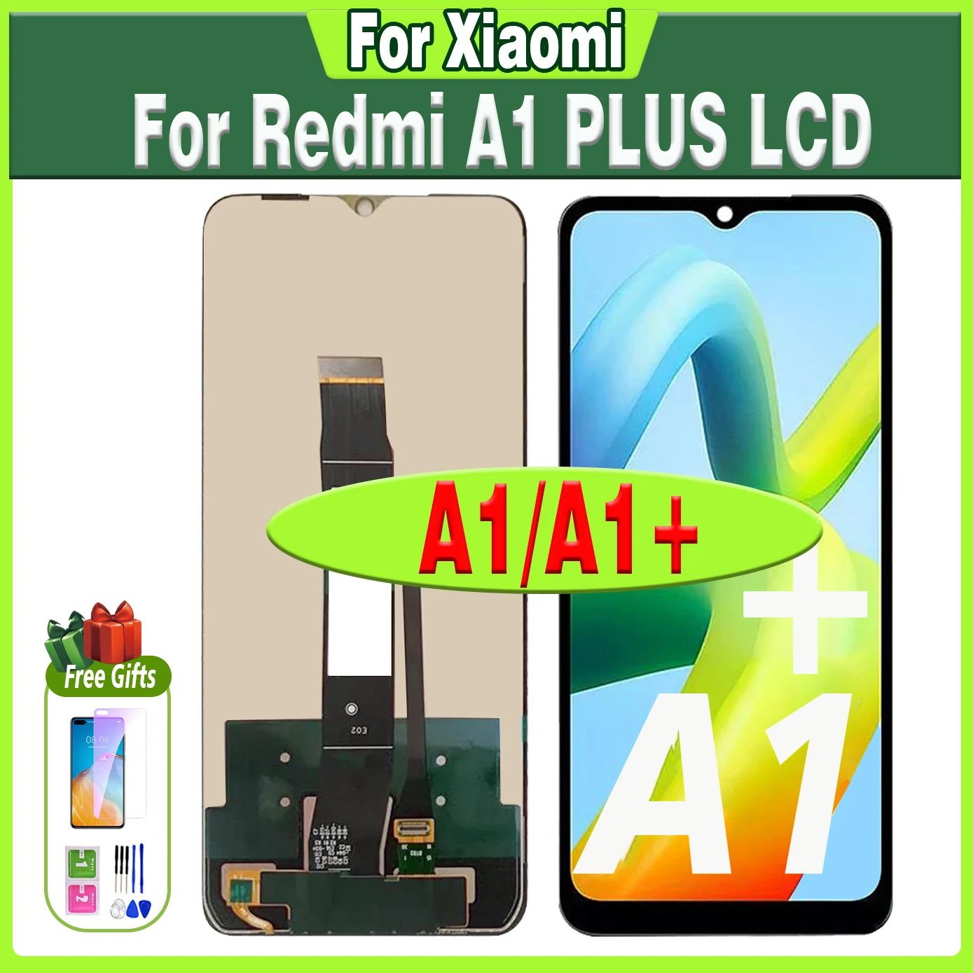 6.52“LCD For Redmi A1 A1+ For Xiaomi Redmi A1 Plus LCD Display Touch Screen 220733SI 220733SF LCD Digitizer Assembly Screen