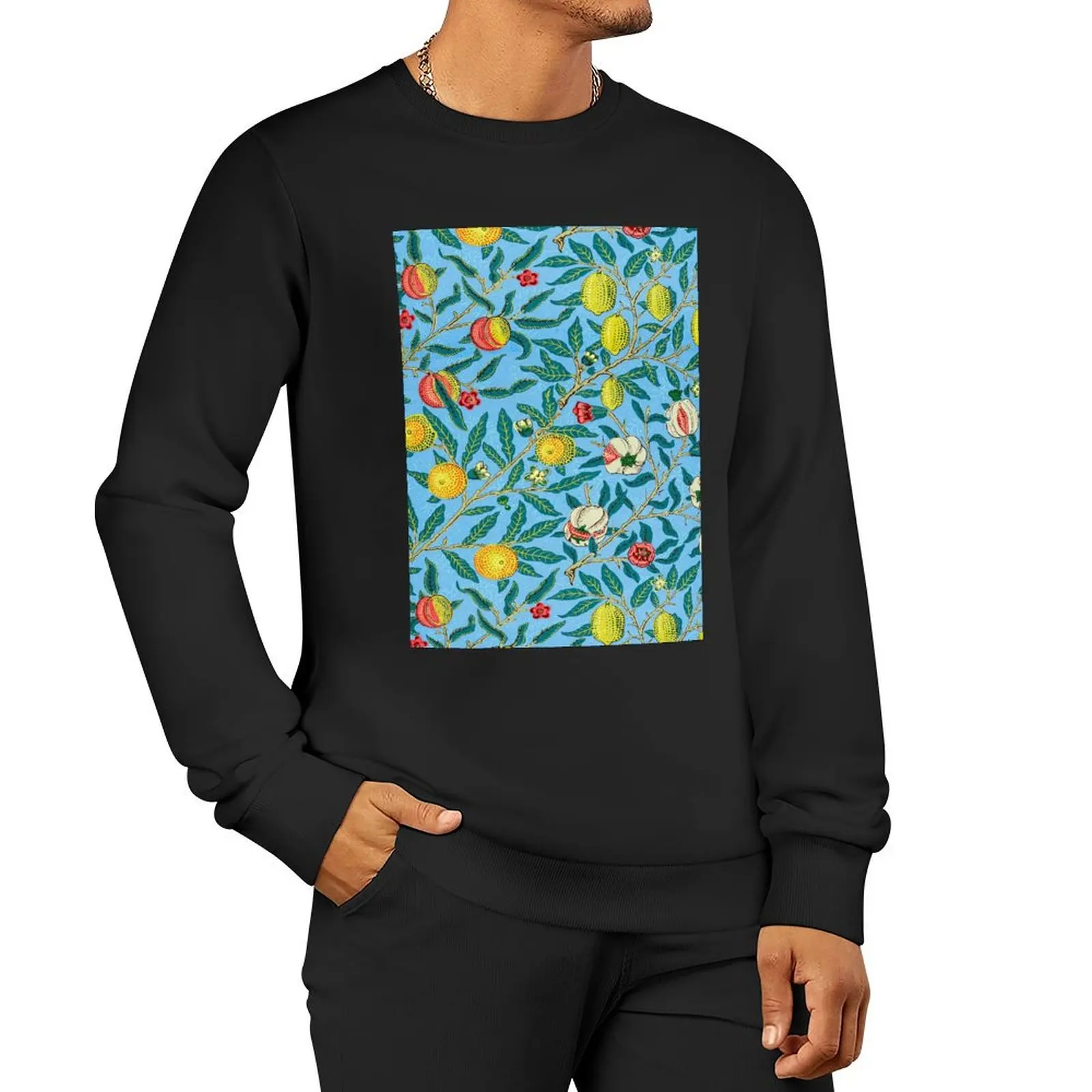 

william morris - vintage floral patterns Pullover Hoodie autumn jacket men korean autumn clothes sweatshirt for men