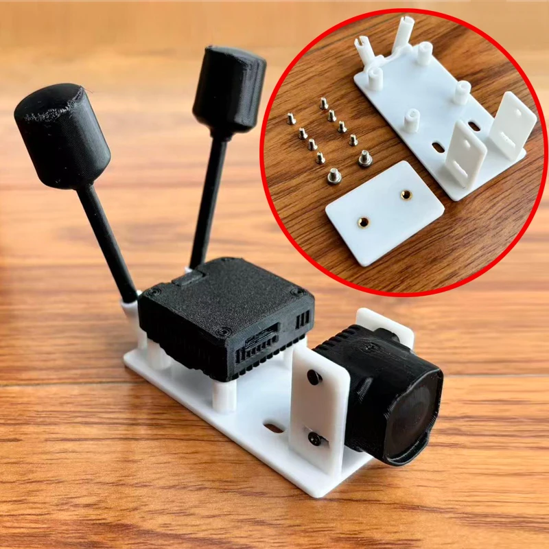 1Set Gimbal Quick-Release Bracket Video Transmission Mount Fixed Holder Base for DJI O4 Pro for Fixed-Wing FPV Drone/Car Parts